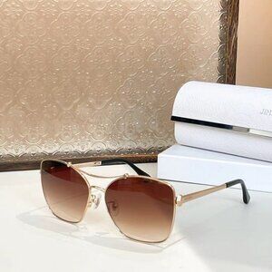 Jimmy Choo Gold Metal Sunglasses